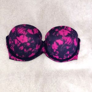 strapless push-up Victorias secret bra